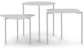 Metalowe okrągłe stoliki zestaw 3 szt. 46.5x46.5 cm Do-Re-Mi – Spinder Design
