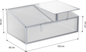 Inspekt 40 × 60 × 100 cm, wzmocniona konstrukcja, poliwęglan