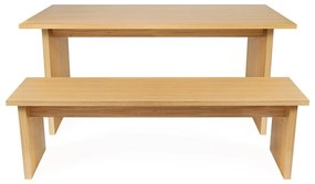 Stół z blatem w dekorze dębu 90x160 cm Stripe – Woodman