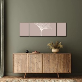 Obraz - Beżowe liście N⁰5 (170x50 cm)
