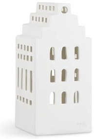 Biały ceramiczny świecznik Kähler Design Urbania Lighthouse Manor