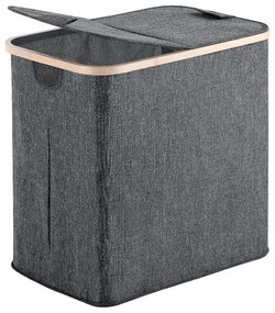 GEDY 133808 Yoshi kosz na pranie 53 x 51 x 34 cm,bambus, szary