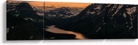 Obraz jeziora między górami (170x50 cm)