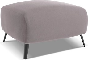 Pufa - z tkaniny welwetowej - lawendowy - MALIE