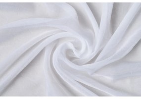 Biała firanka z woalu 300x260 cm Crush – Mendola Fabrics