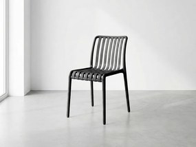 Plastowe krzesło TREGO, antracytowe