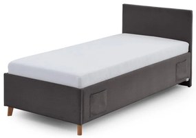 Antracytowe łóżko dziecięce 90x200 cm Cool – Meise Möbel