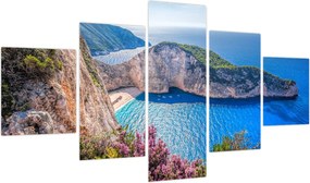 Obraz - Plaża Navagio, Grecja (125x70 cm)