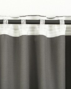 Zasłona BASIC na taśmie marszczącej 140x280cm ciemnoszary 1 szt.