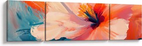Obraz - Malowany kwiat (170x50 cm)