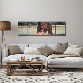 Obraz - Biegnący koń (170x50 cm)