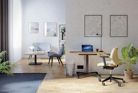 Obrotowe krzesło do biura Bjarg Swivel Chair LB UPH niskie oparcie