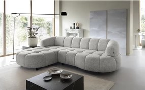 Narożnik VELPA S z elektryczną regulacją siedziska Lewostronny wolnostojący w tkaninie PUENTE 06 WERSAL