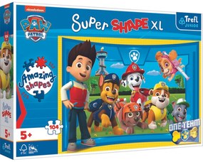 Trefl Puzzle Super Shape Przyjaciele szczeniąt Psi patrol/Paw patrol, 104 XL elem.