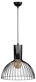 Czarna lampa wisząca z metalowym kloszem ø 38 cm Fellini – Opviq lights