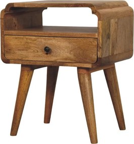 Artisan Furniture Lite drewno Szafka Nocna Newton w Odcieniu Dębowym
