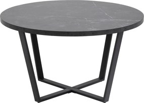 Designerski stolik kawowy w imitacji marmuru Amble czarny