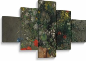 Obraz - Auguste Renoir,  Flowers in a Vase, reprodukcje (125x70 cm)