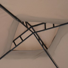 Outsunny Pawilon Ogrodowy 3x3 m z Ochroną UV i Dachem Podwójnym 294x294 cm | Aosom PL