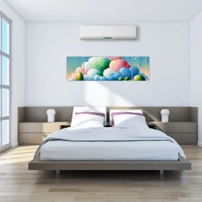 Obraz - Krajobraz z chmurą (170x50 cm)