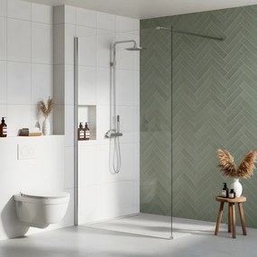 Kabina prysznicowa Walk-In Rea Flexi Transparent / Chrome 140