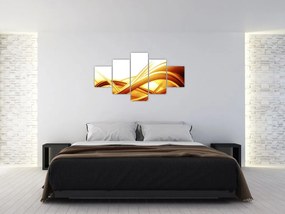 Obraz - Żółta abstrakcja (125x70 cm)