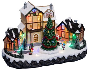 Szopka bożonarodzeniowa Kawiarenka, z oświetleniem LED