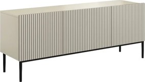 Szafka RTV z szufladą Nicole 150 cm - kaszmir / czarne nóżki