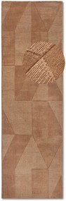 Dywan wełniany Villeroy &amp; Boch Ursule odcienie brązowego 80 cm x 250 cm