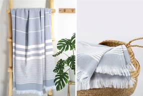 Ręcznik plażowy Greno 90x180 Elegant szary GRENO