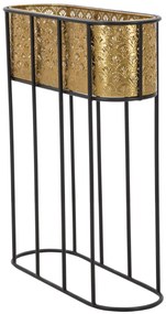 Osłonka na doniczki na stojaku, metalowa koronka, wys. 70 cm