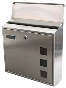 Skrzynka pocztowa 350 x 330 x 110 mm, stal nierdzewna