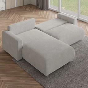 Masseno Narożnik TURIN z funkcją spania i pojemnikiem na pościel Narozniki L, Rozkładana sofa - Ceglasty, NOW OR NEVER 54