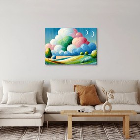 Obraz - Krajobraz z chmurą (70x50 cm)