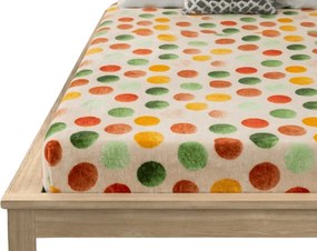 PrzytulneMieszkanie.pl Prześcieradło z mikropluszu DOTTELA 90x200 cm kolorowe