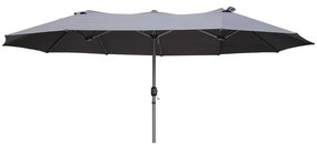 Jasnobrązowy parasol ogrodowy 265x460 cm – Garden Pleasure