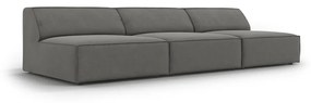 Szara aksamitna sofa 240 cm Jodie – Micadoni Home