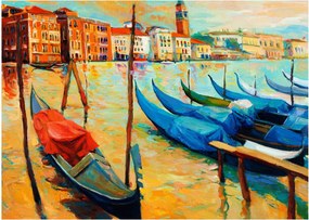 Obraz - Port w Wenecji (70x50 cm)