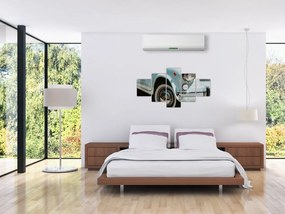 Obraz - Fiat retro samochód (125x70 cm)