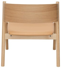 Jasnobrązowy fotel Oblique – Hübsch