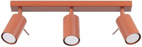Trzpunktowa czerwona lampa w loftowym stylu - M064-Nona