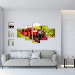 Obraz pociągu parowego (125x70 cm)
