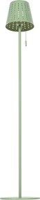 Lampa podłogowa zewnętrzna zielona w tym LED 3-stopniowy ściemniacz na panel słoneczny - Ferre