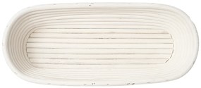 HOME ELEMENTS Owalny koszyk z wkładem z tkaniny,35 x 14 cm x 7,5 cm