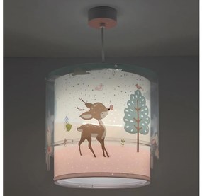 Dalber 61272 - Żyrandol dziecięcy LOVING DEER 1xE27/60W/230V