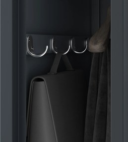 Szafka pracownicza metalowa antracytowa KACPER 1 Plus 400 x 1800 x 500 mm