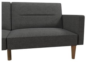 Szara sofa rozkładana 204 cm Channel – Støraa