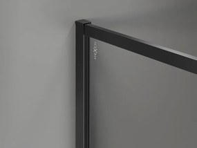 Mexen Kioto-F ścianka prysznicowa Walk-in z ramką 85 x 202 cm, transparent 8 mm, czarna - 800-085-104-70-00