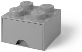 Szary kwadratowy pojemnik LEGO®
