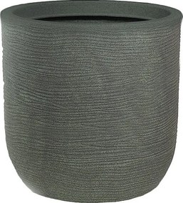 Wazon z żywicy cylindrycznej Raffaello Verde 35x34 cm do roślin doniczkowych i ogrodowych